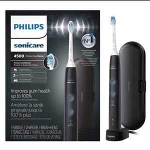 Philips Sonicare ProtectiveClean 4500 Rechargeable Electric Toothbrush, Black